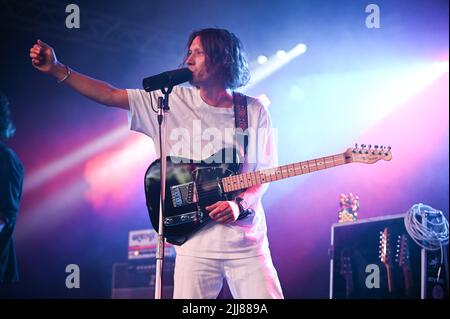 October Drift si esibisce al Tramlines Festival , UK , 23.07.2022 Foto Stock