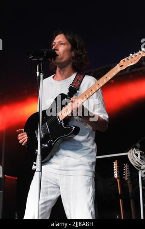 23 luglio 2022, Sheffield, South Yorkshire, U.K: Ottobre Drift esecuzione al Tramlines Festival , UK , 23.07.2022 (Credit Image: © Robin Burns/ZUMA Press Wire) Foto Stock