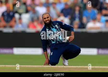 Leeds, Regno Unito. 24th luglio 2022. Adel Rashid d d d d'Inghilterra a Leeds, Regno Unito il 7/24/2022. (Foto di Conor Molloy/News Images/Sipa USA) Credit: Sipa USA/Alamy Live News Foto Stock