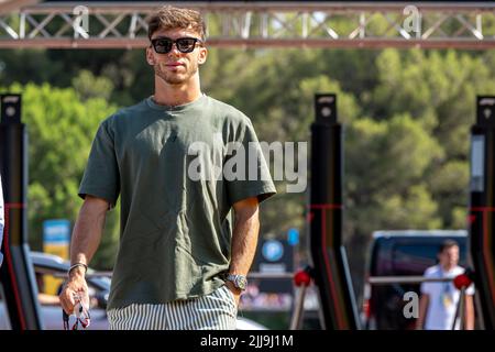 Le Castellet, Francia, 24th luglio 2022, Pierre Gasly, dalla Francia compete per la Scuderia AlphaTauri. Giornata di gara, round 12 del campionato di Formula 1 2022. Credit: Michael Potts/Alamy Live News Foto Stock