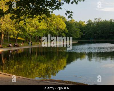 Lafontaine Park a Montreal. Quebec, Canada Foto Stock