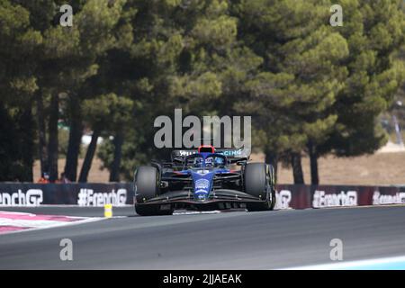 luglio 24 2022 le Castellet, Francia - F1 2022 GP di Francia - gara - Alexander Albon (IND) Williams FW44 Foto Stock