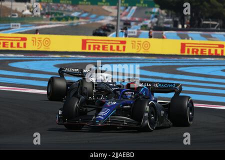 luglio 24 2022 le Castellet, Francia - F1 2022 GP di Francia - gara - Alexander Albon (IND) Williams FW44 Foto Stock