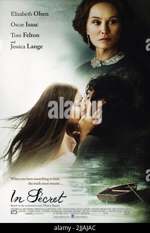 ELIZABETH OLSEN, OSCAR ISAAC, JESSICA LANGE POSTER, IN SEGRETO, 2013 Foto Stock