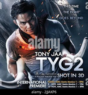 TONY JAA POSTER, GUERRIERO RE 2, 2013 Foto Stock