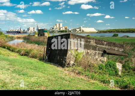 Brisbane, Australia - vecchi edifici militari a Fort Lytton Foto Stock