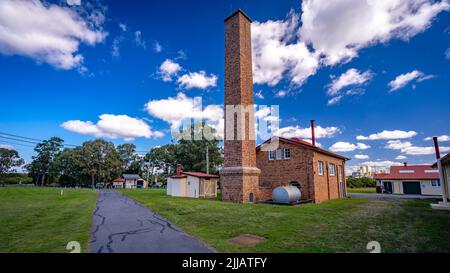Brisbane, Australia - vecchi edifici militari a Fort Lytton Foto Stock
