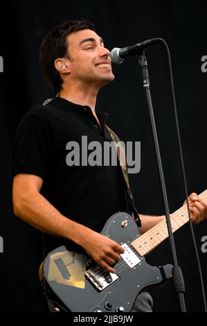 Richard Archer - Hard-Fi, V2006, Hylands Park, Chelmsford, Essex, Regno Unito - 20 agosto 2006 Foto Stock