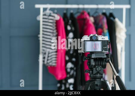 moda blogging video streaming tendenze media Foto Stock
