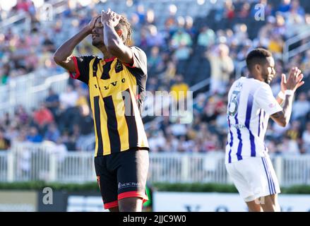 La Charleston Battery è una squadra di calcio professionistica a Charleston, S.C. Foto Stock