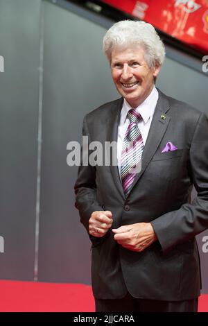 Colonia, Germania. 20th luglio 2022. Manfred ERDENBERGER, moderatore, tappeto rosso, esposizione tappeto rosso, arrivo, Presentazione del Premio di Stato dello Stato della Renania settentrionale-Vestfalia a Koeln il 20th luglio 2022 ? Credit: dpa/Alamy Live News Foto Stock