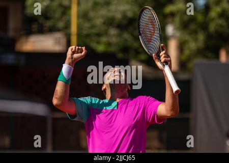 Carlos Gomez Herrera (España) ATP Challenger Corrientes, Argentina. Foto Stock