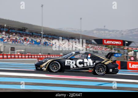 Le Castellet, Francia. 23rd luglio 2022. #12 Marvin Klein (F, CLRT), Porsche Mobil 1 Supercup al circuito Paul Ricard il 23 luglio 2022 a le Castellet, Francia. (Foto di ALTO DUE) credito: dpa/Alamy Live News Foto Stock