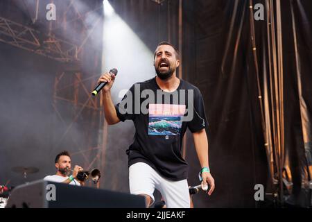 BARCELLONA - LUG 17: La Fumiga (band) si esibirà in concerto al Share Festival il 17 luglio 2022 a Barcellona, Spagna. Foto Stock