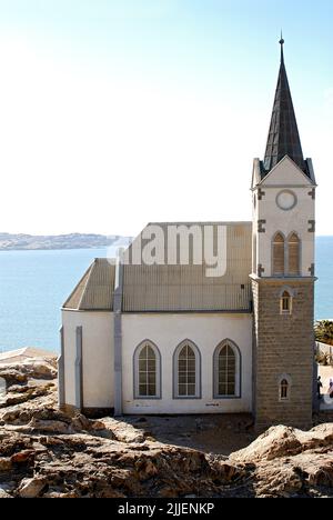 Patrimonio tedesco chiesa principale di Luederitz, Namibia Foto Stock