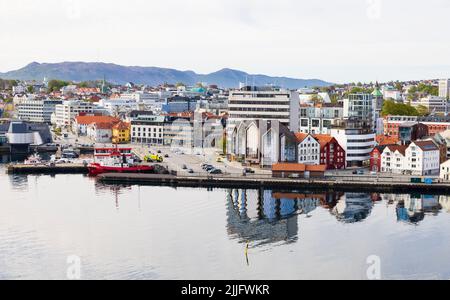 Uffici Norled, museo norvegese del petrolio. Quayside, Havnering. Stavanger, Norvegia Foto Stock