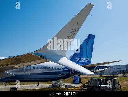 Boeing 737 Max 10 alare Scimitar Foto Stock