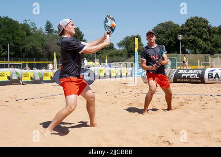 Beach Tennis Championships a Monaco/Germania Foto Stock