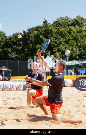 Beach Tennis Championships a Monaco/Germania Foto Stock