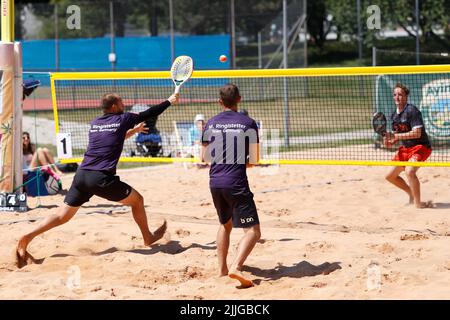 Beach Tennis Championships a Monaco/Germania Foto Stock