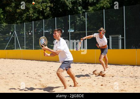 Beach Tennis Championships a Monaco/Germania Foto Stock