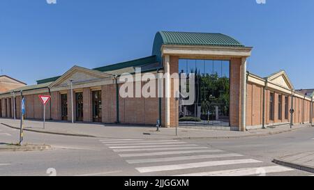 Sremska Mitrovica, Serbia - 22 luglio 2022: Il Palazzo Imperiale Sirmium Sito archeologico dell'Impero Romano. Foto Stock