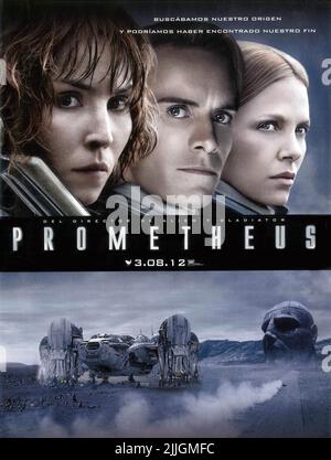 NOOMI RAPACE, MICHAEL FASSBENDER, CHARLIZE THERON, PROMETHEUS, 2012 Foto Stock