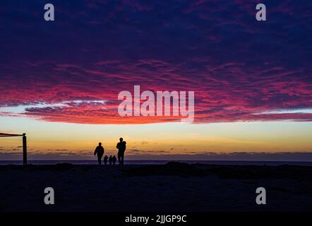 Tramonto a San Francisco Foto Stock