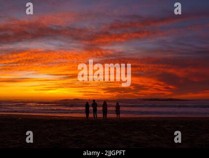 Tramonto a San Francisco Foto Stock