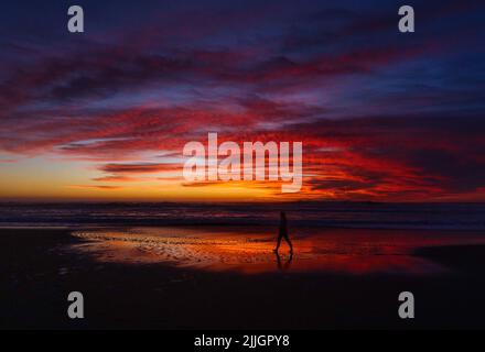 Tramonto a San Francisco Foto Stock