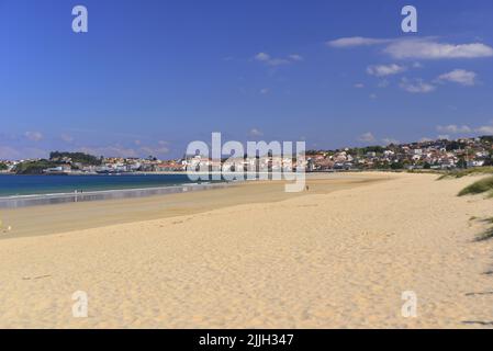 Playa America e Panxon sulla strada di St. James Foto Stock