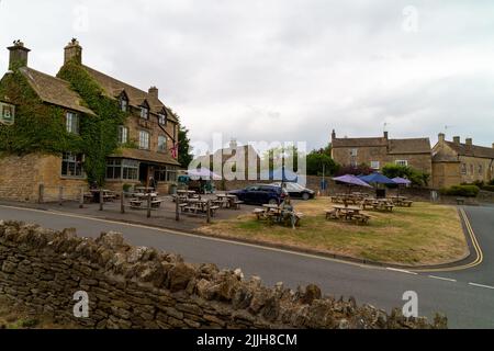 The Bell Inn Stow-on-the-Wold, Gloucestershire, Inghilterra Foto Stock