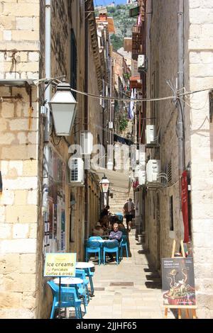 Vista sulla città vecchia di Dubrovnik Foto Stock