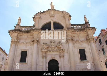 Vista sulla città vecchia di Dubrovnik Foto Stock