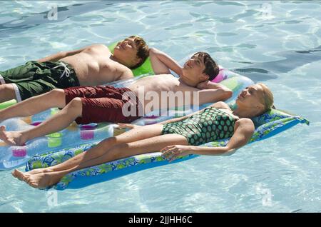 ROBERT CAPRON, ZACHARY GORDON, PEYTON ELENCO, DIARIO DI UN WIMPY KID: Dog Days, 2012 Foto Stock