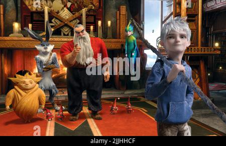 SANDMAN, BUNNYMUND, NORTH, TOOTH, JACK FROST, ASCESA DEI GUARDIANI, 2012 Foto Stock