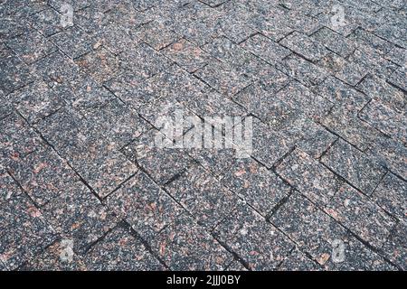 Strada acciottolata. Grunge sfondo. Spazio di copia per il testo Foto Stock