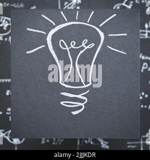 lampada idea invenzione soluzione problema eureka Foto Stock