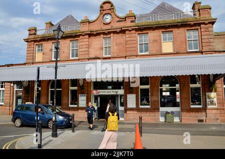 berwick su tweed stazione ferroviaria northumberland inghilterra Regno Unito Foto Stock