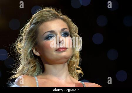 Katherine Jenkins OBE, cantando dal vivo in concerto Foto Stock