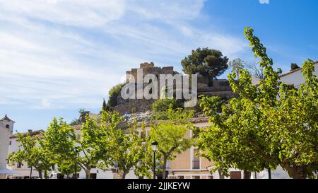 Castell de Guadalest in provincia di Alicante, Spagna Foto Stock