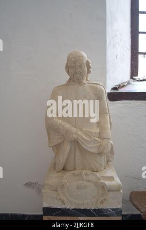 Scultura della famiglia Galvez in pantheon a Macharaviaya, Spagna Foto Stock