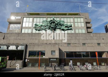 Belgien, Oostende, Grote Post (Große Post), Kulturzentrum und Restaurant // Belgien, Oostende, Grote Post (Great Post), Centro culturale e ristorante Foto Stock