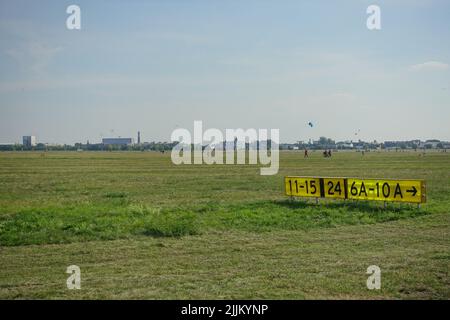 Berlino, Flughafen Tempelhof, Flugfeld Foto Stock