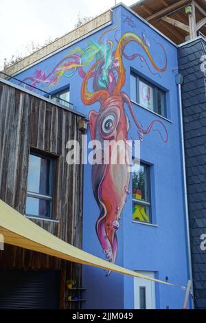 Berlino, Holzmarkt, Open-Air-Eventzone Foto Stock