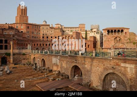 ROM, Forum Romanum, Trajansforum // Roma, Forum Romanum, Foro Traiano Foto Stock