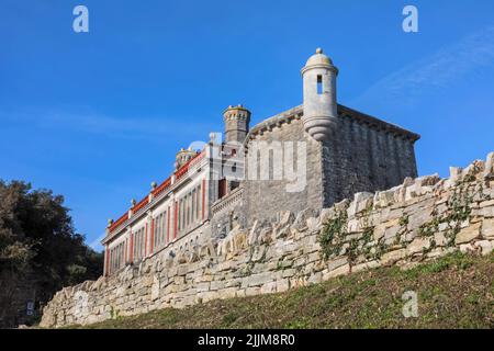 Inghilterra, Dorset, Swanage, Durlston Head Country Park, Durlston Castle Foto Stock