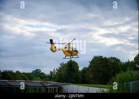 Rettungsschrauber Christoph 31 der ADAC Luftrettung Foto Stock