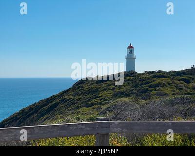 Lo storico faro di Cape Schanck a Victoria, Australia Foto Stock