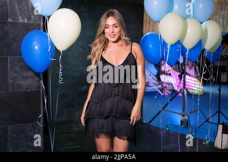 Madrid, Spagna. 27th luglio 2022. Marta Riesco partecipa alla Cinesa Summer Experience al cinema Proyecciones di Madrid. (Foto di Atilano Garcia/SOPA Images/Sipa USA) Credit: Sipa USA/Alamy Live News Foto Stock